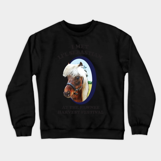 Lil Sebastian - Parks and Recreation Crewneck Sweatshirt by GlassbyDebbie